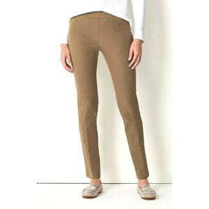 J Jill Precision Stretch Twill Slim‎ Leg Pants Womens Sz 16 Petite Tobacco Brown